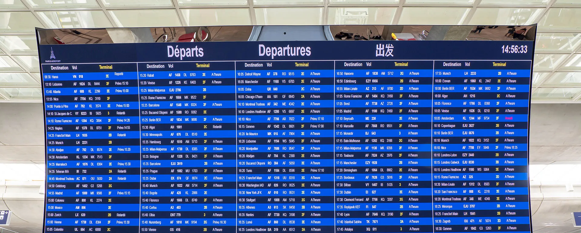 Passenger Information - Check-in on Charles de Gaulle International Airport