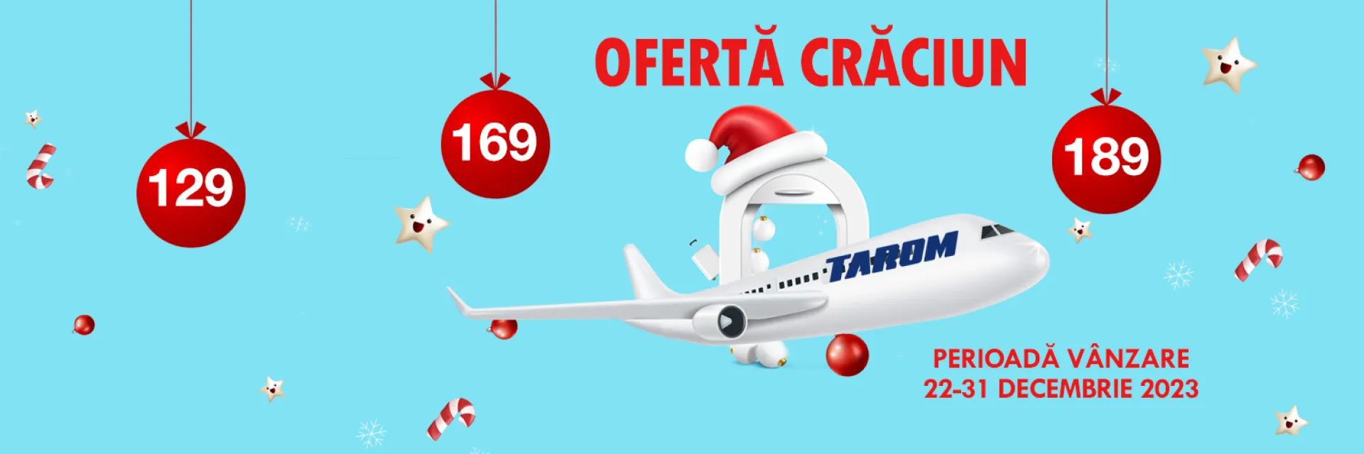 Compania TAROM lansează Oferta de Crăciun!