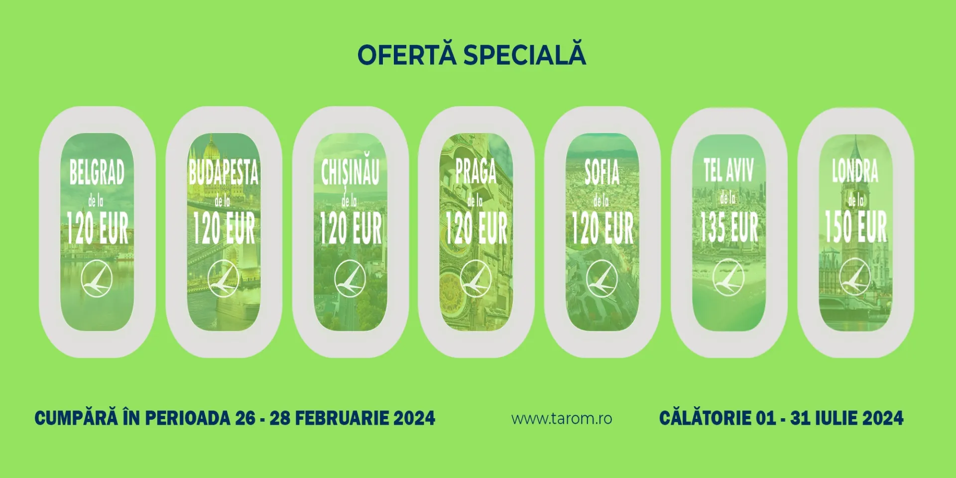 Comunicat de presă - TAROM - 26 februarie 2024 - Ofertă specială