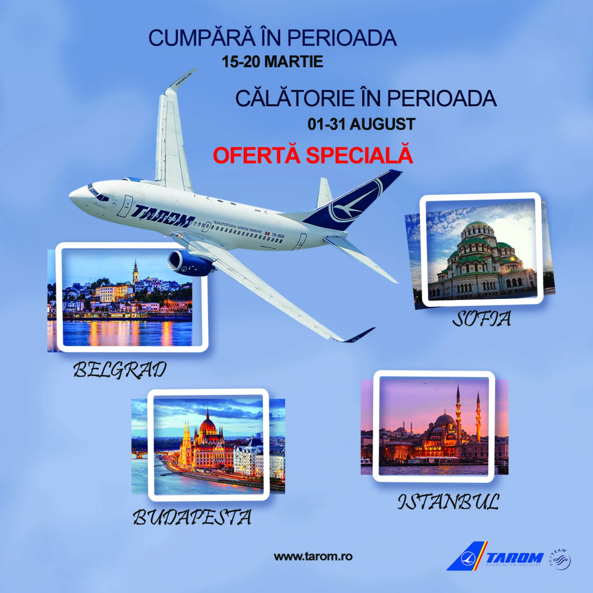 Comunicat de presă - TAROM - 15 martie 2024 - Ofertă specială