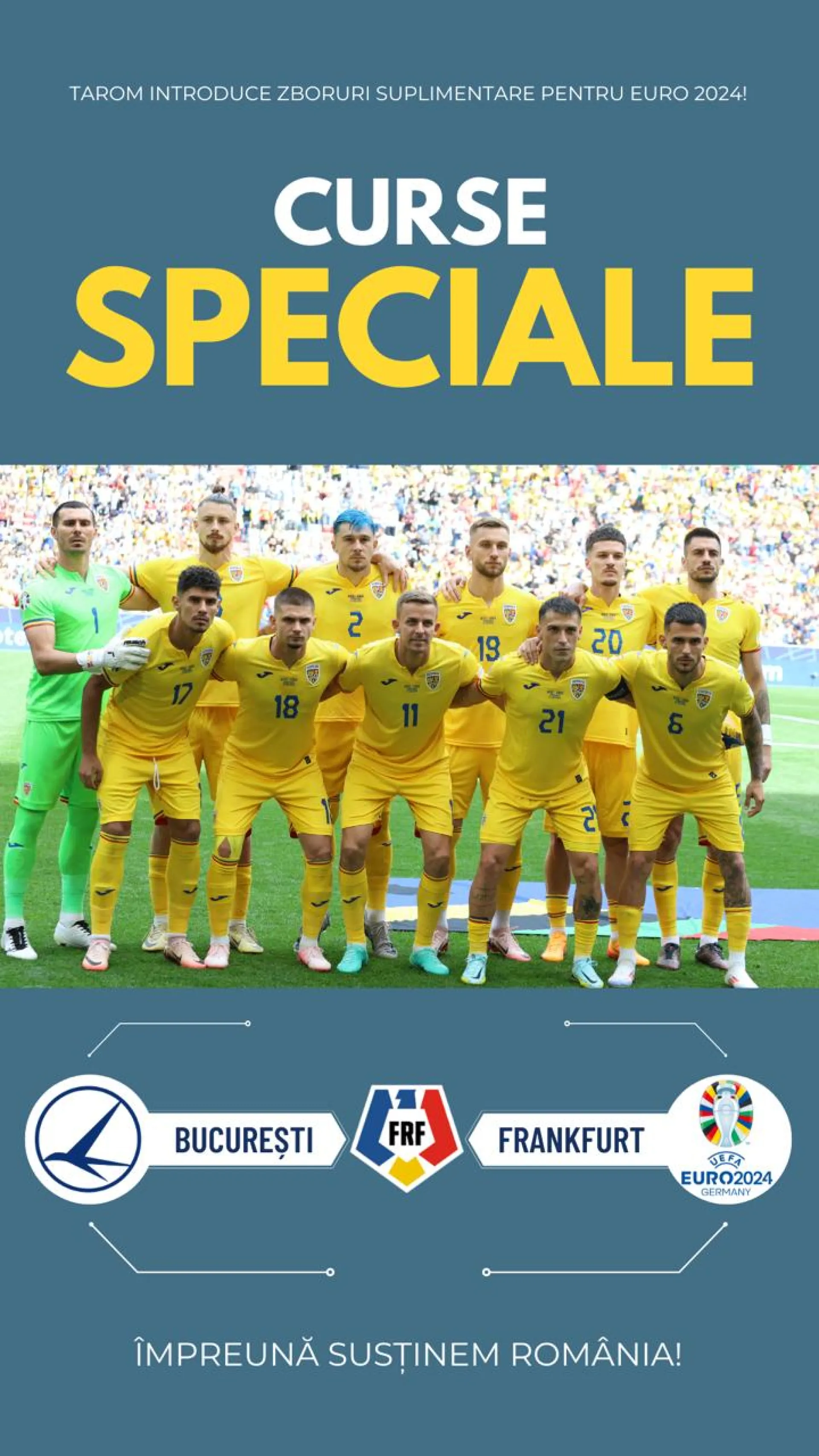 Zboruri speciale pentru EURO 2024