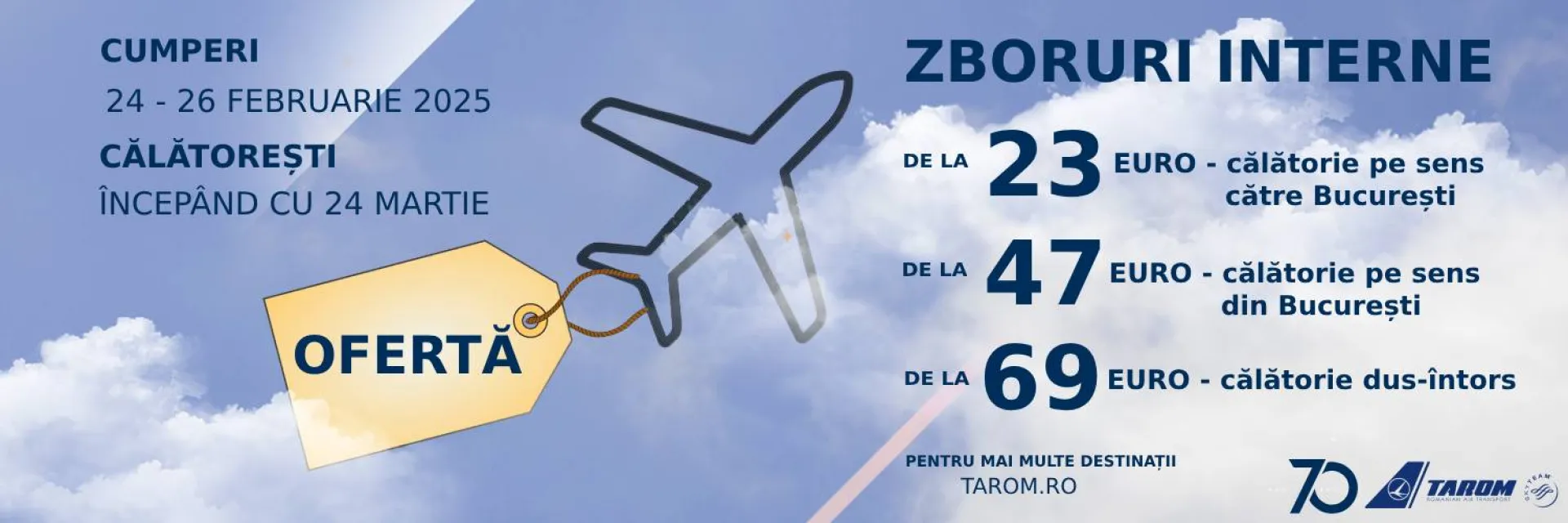 Ofertă specială 24-26 Februarie – Destinații interne